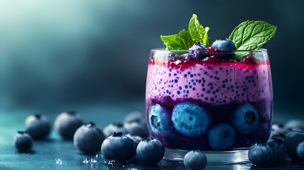 Blueberry chia pudding