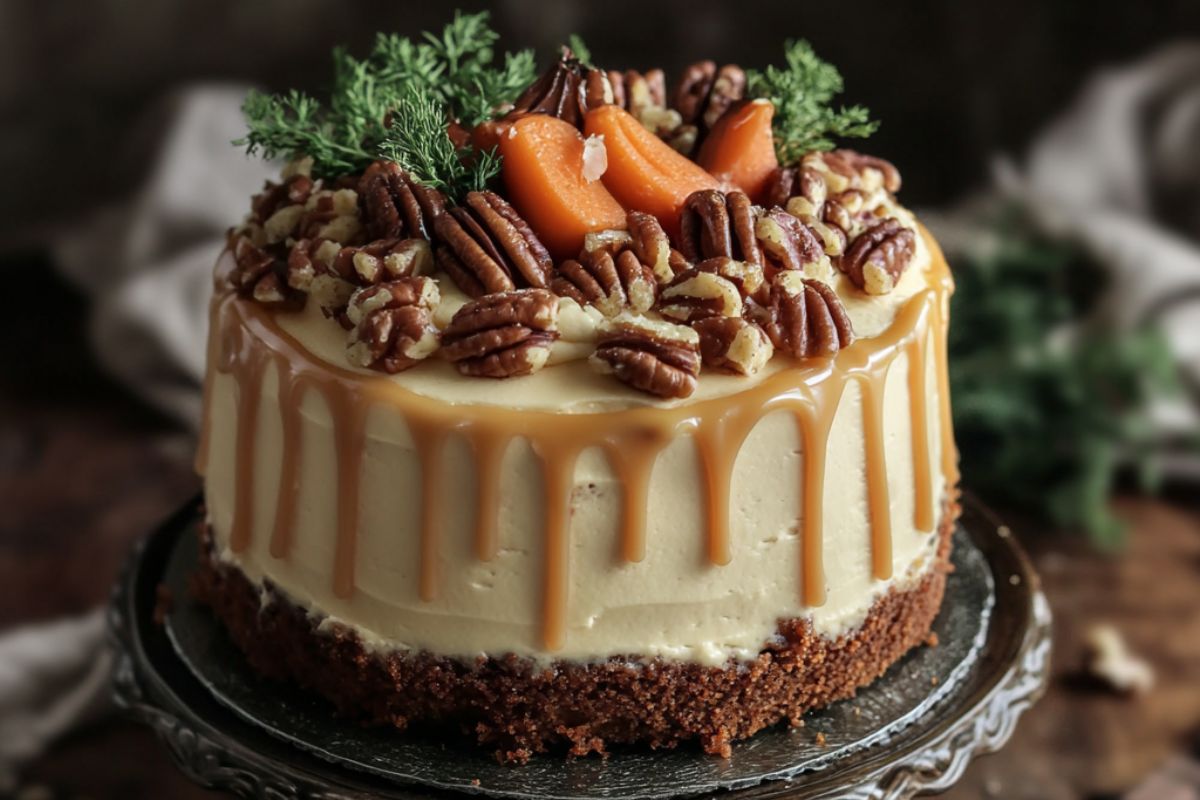 Caramel Pecan Carrot Cake