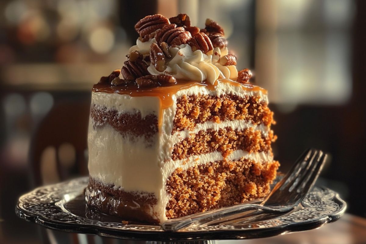 Caramel Pecan Carrot Cake