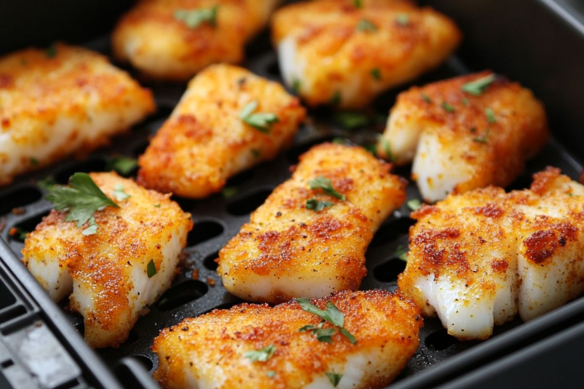 How long do fish bites take in the air fryer?