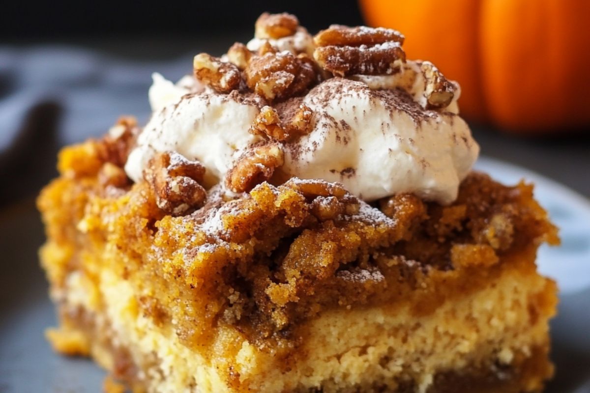 Pumpkin dump cake recipe