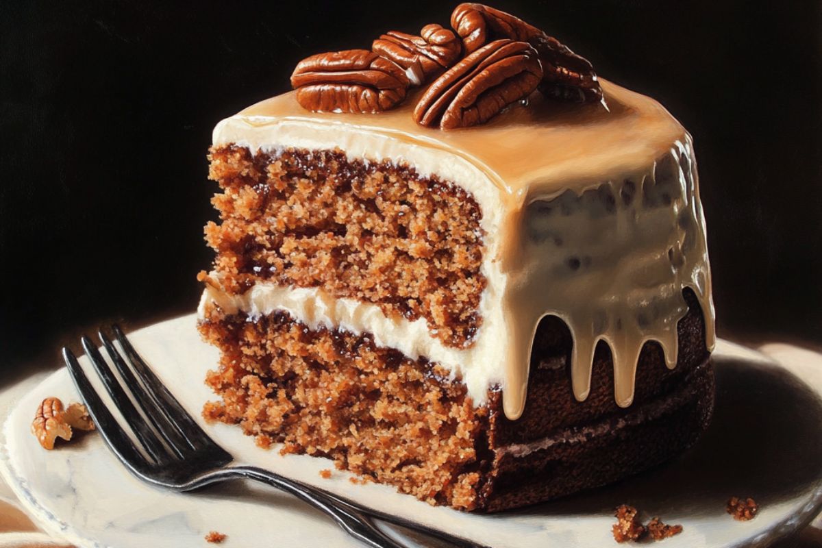 Caramel Pecan Carrot Cake