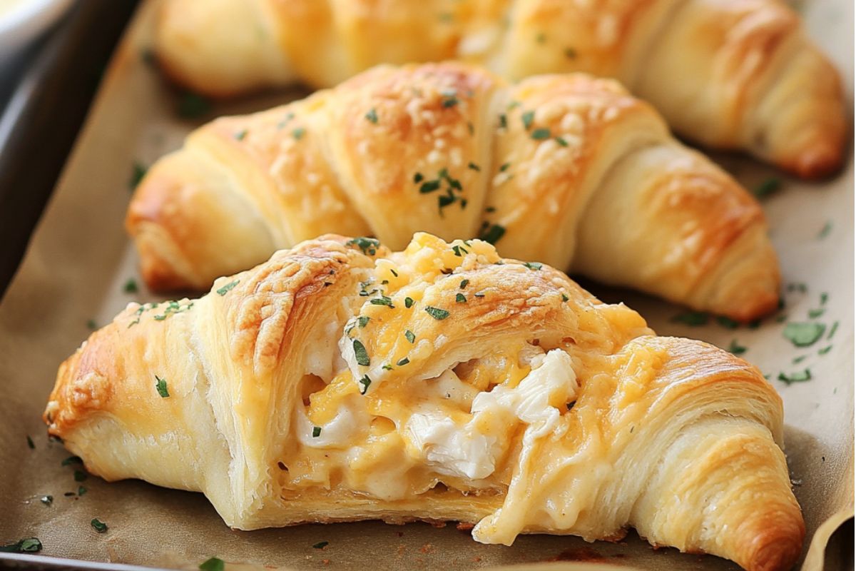 Cheesy Chicken Crescent Rolls